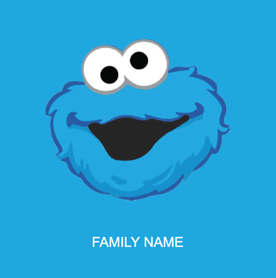 Label - Cookie Monster – Custom Labelz